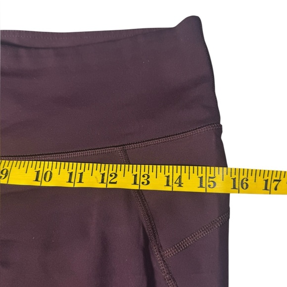 Athleta Ankle Tights Workout Yoga Leggings w/ reflective details Purple size MP - Picture 6 of 11